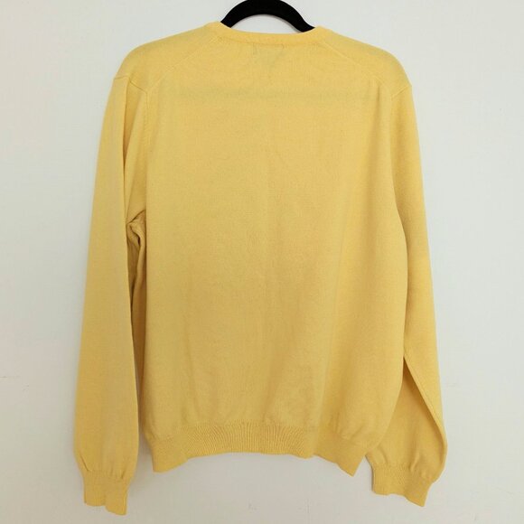 Brooks Brothers 346 Women's Sweater Merino Wool Yellow Size L - Picture 2 of 5